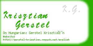 krisztian gerstel business card